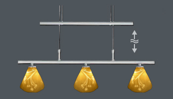 http://www.haengelampen.haengeleuchten.fradl.com, transparente handgearbeitete Porzellan Leuchtenschirme auf FISCHER-m6 -gestell