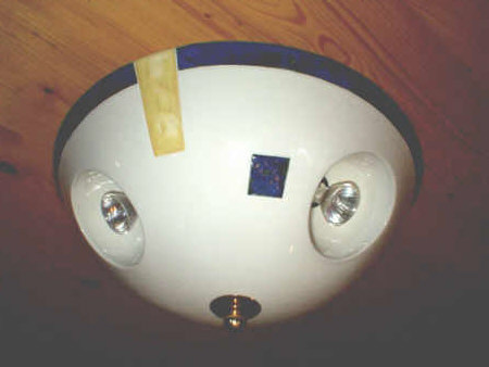 Porzellan-Deckenleuchte, Deckenlampe 3-flammig